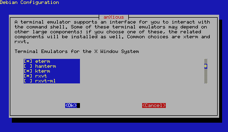 Terminal-Emulationen ausw&auml;hlen