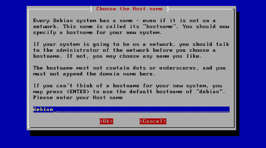 Der Rechner ben&ouml;tigt einen Namen