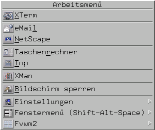 Fvwm2: Men&uuml; der linken Maustaste