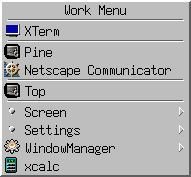 Fvwm2: Men&uuml; der linken Maustaste